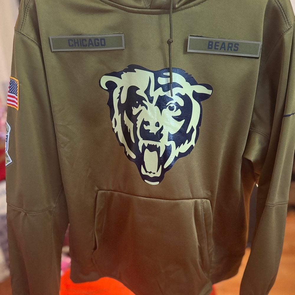 Salute 🫡 to Service Chicago Bears Hoodie